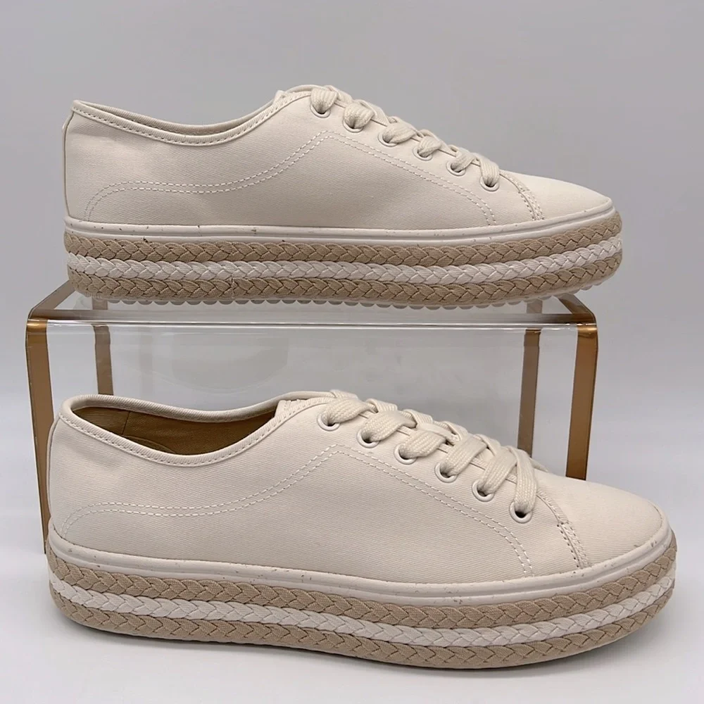 Kate Spade New in Box Taylor Sneakers KG544 Cream